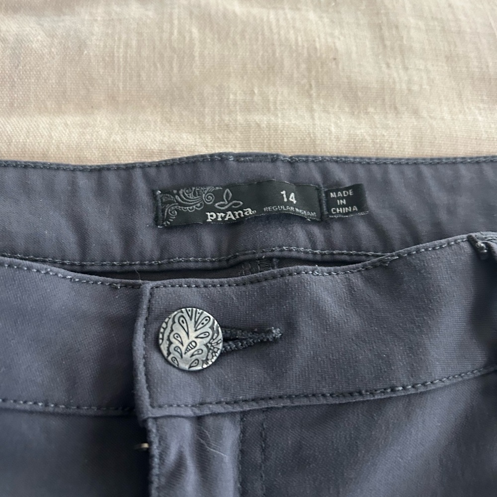 Grey stretch Prana pants.